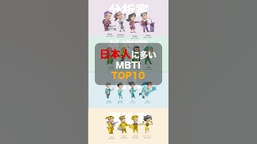 日本人に多いMBTI TOP10 #mbti #mbti診断 #雑学 #解説