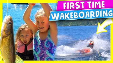 🚤 Kids First Time Wakeboarding 🐠