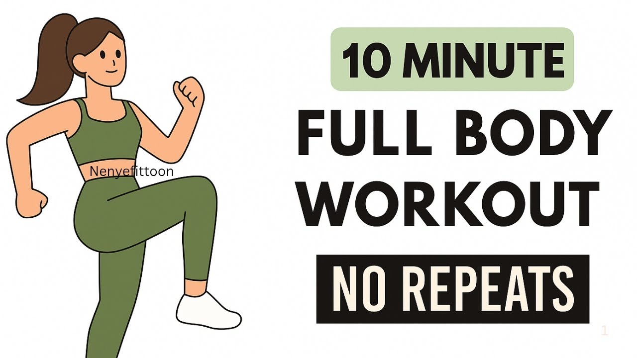 10 Min Total Body Fat Burning HIIT Workout | Home Cardio - YouTube