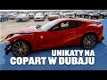 Duża dostawa aut na plac Copart w Dubaju. Ferrari 812 superfast - Polski mechanik w Dubaju