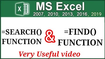 Find and Search Function | Difference Between Find and Search In Excel | Excel short videos