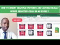 Insert and Resize Multiple Pictures in Excel Like a PRO! Easy Tutorial ! #excel