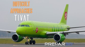 Prepar3D - Aerosoft Airbus A320  - Difficult Approaches - Tivat -  TrackIR