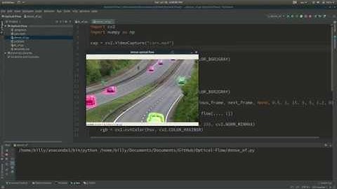 Optical Flow using OpenCV