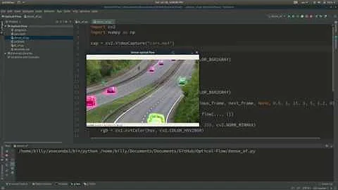 Optical Flow using OpenCV