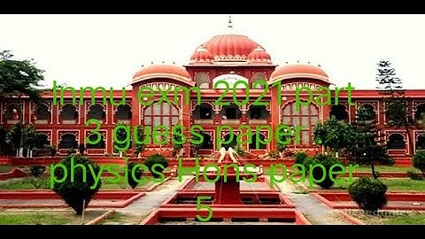 #Lnmu exm 2021 # Guess paper physics Hons paper 5 #part 3 #Lnmu info