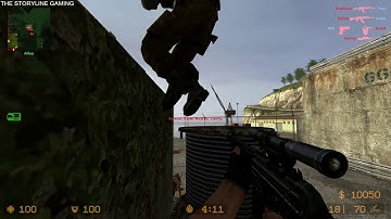 Counter Strike : Source - Port - Gameplay "Terrorist Forces" (with bots) No Commentary
