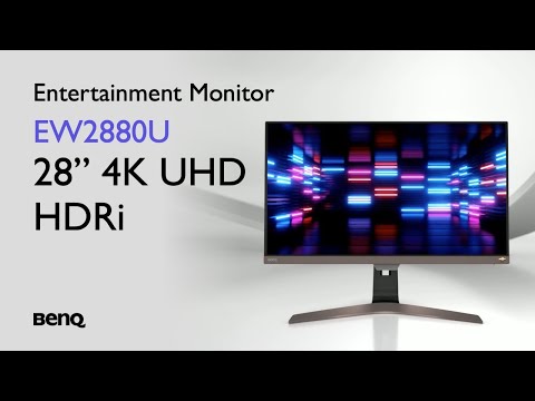 BenQ EW2880U 28-inch 4K UHD HDRi IPS Entertainment Monitor - YouTube