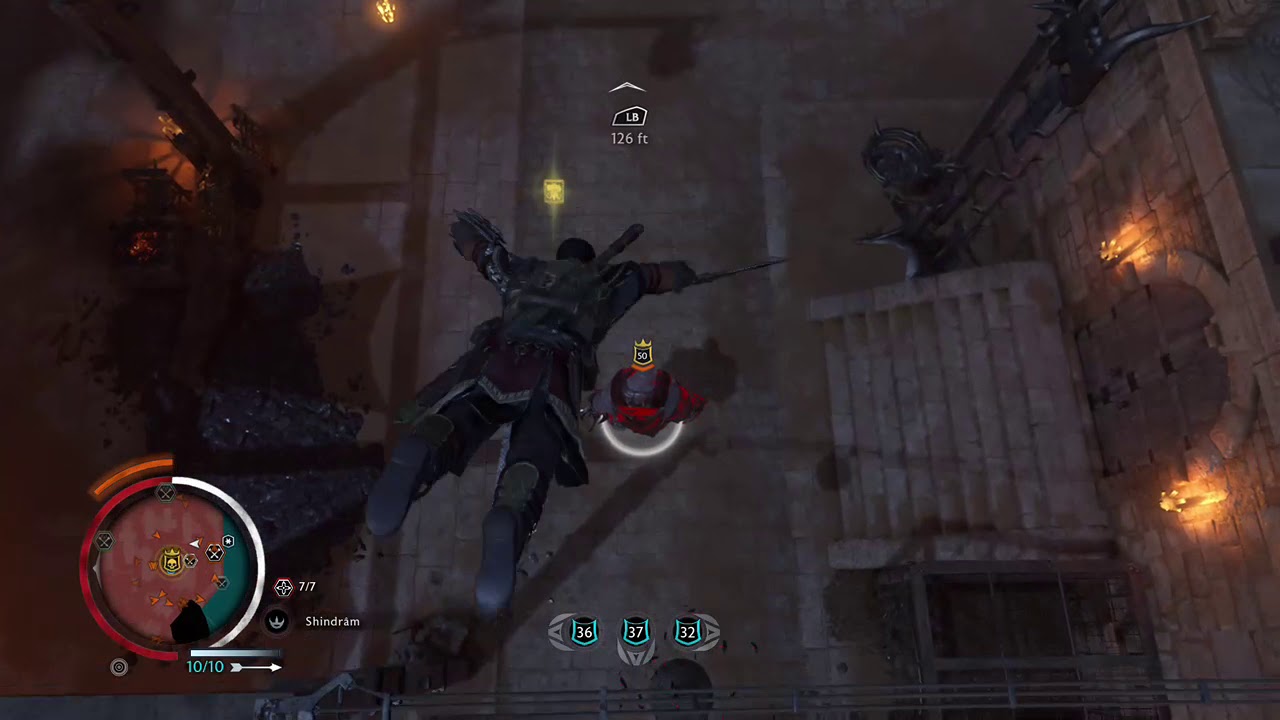 Aerial Stealth Kill - Middle earth: Shadow of War