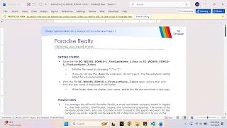 Shelly Cashman Word 365 | Module 10: End of Module Project 1 Paradise Realty