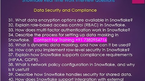 Snowflake Real-Time Work Interview Questions Part 4