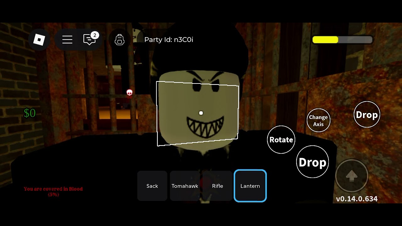 Collab with rafasya ayam otak otak lawan castle di Roblox dead rails