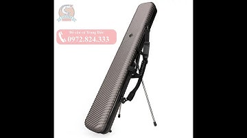 Túi, bao đựng cần, phụ kiện câu cá ABS cứng dài 1m25 có chân chông