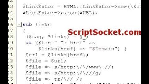 Perl Tutorial 50 - Download a Website to Your Computer