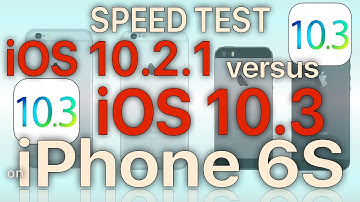 iPhone 6S  : iOS 10.3 with APFS (Build 14E277) vs iOS 10.2.1 Performance Test