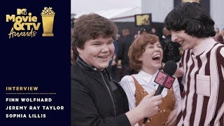 Finn Wolfhard Crashes Jeremy Ray Taylor & Sophia Lillis Interview | 2018 MTV Movie & TV Awards