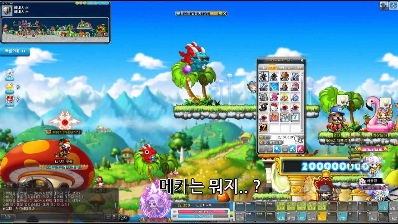 메이플스토리 노바코인샵 및 데미지스킨리뷰 - YouTube