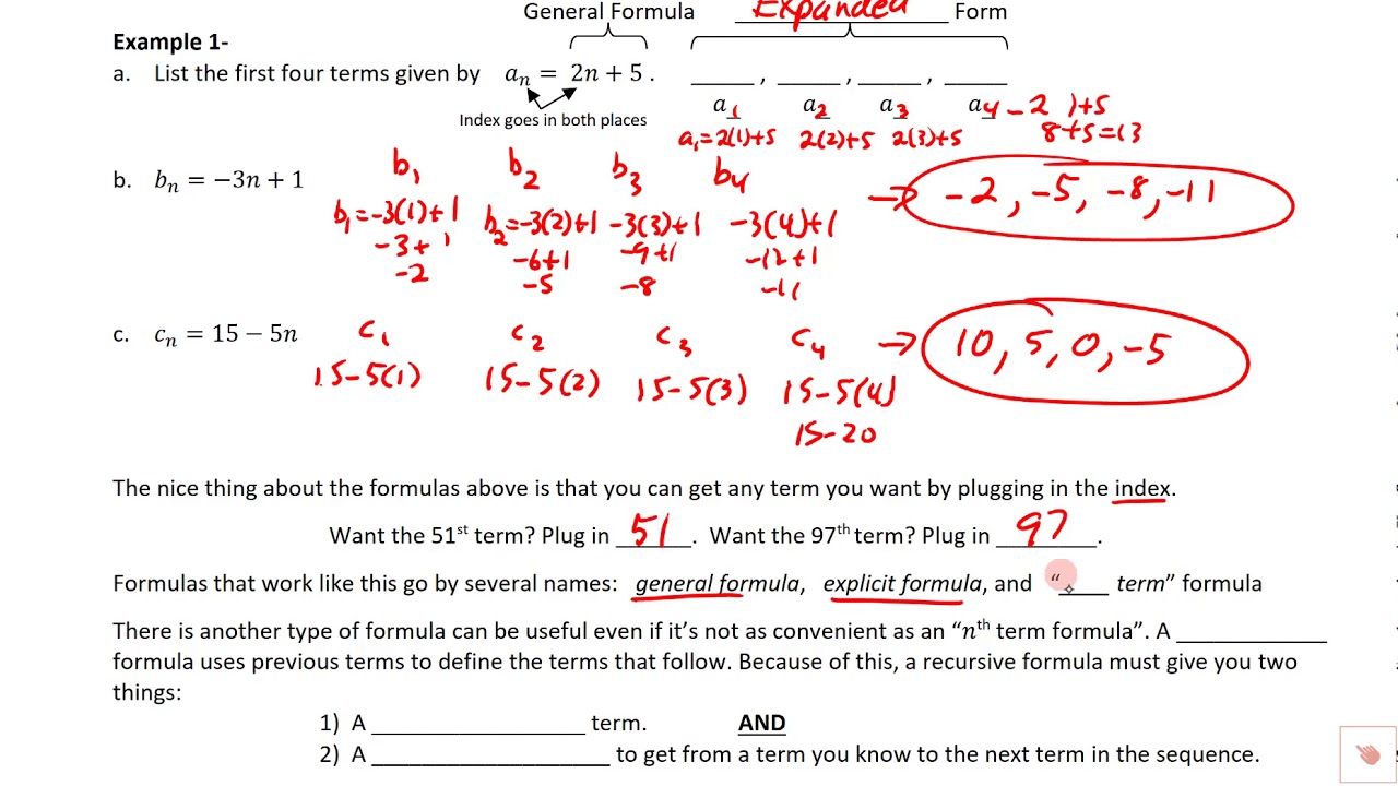 8.1 Arithmetic Sequences - YouTube