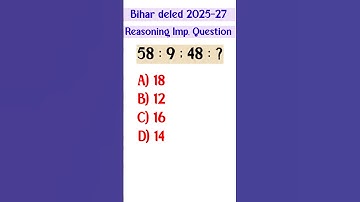 Bihar deled reasoning question|U learn place|. bihar deled 2025-27|#bihardeled#reasoning#clander