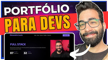 Criando PORTFÓLIO de PROGRAMAÇÃO Profissional Html Css Js Completo!
