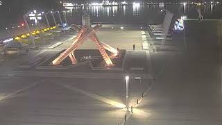 Suspects Caught On Tape Vandalizing Olympic Cauldron