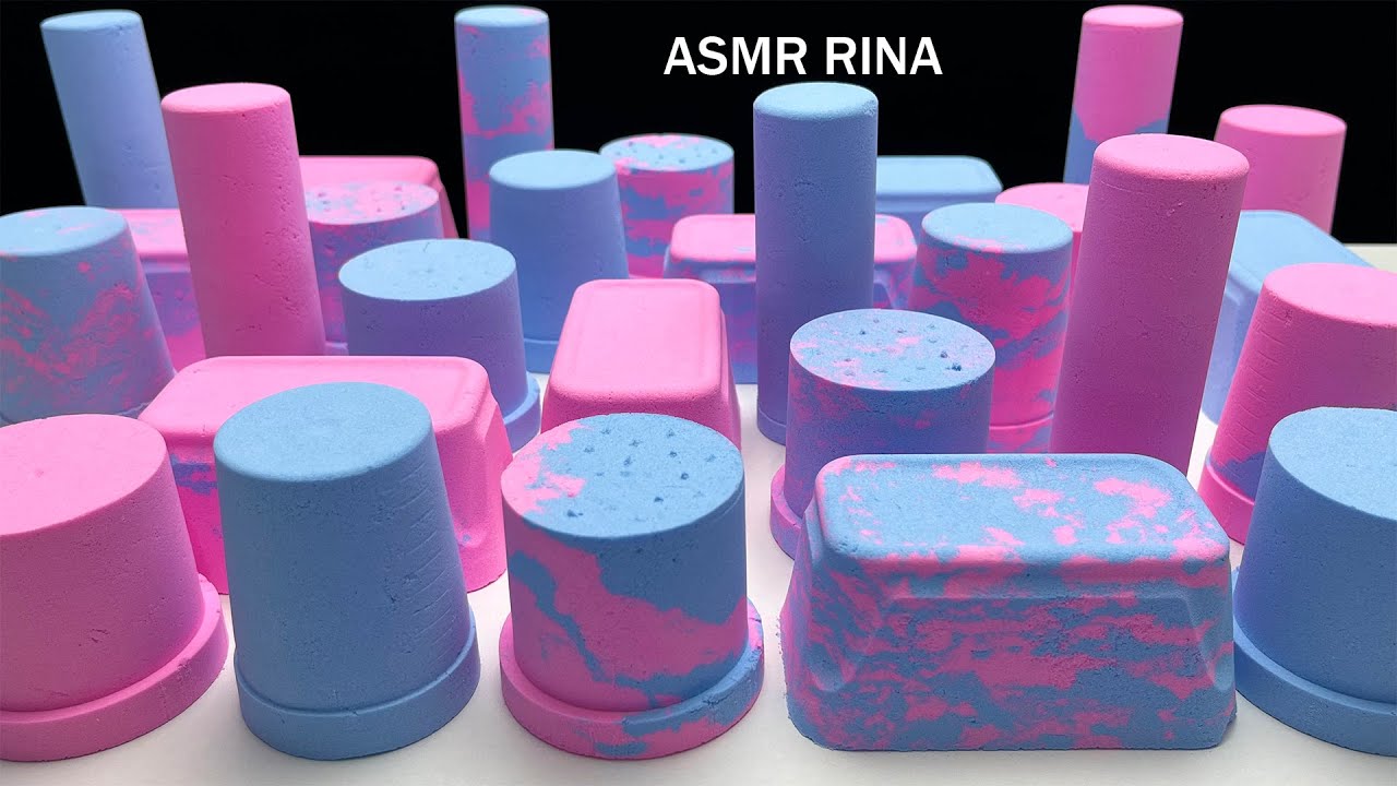 ASMR crunchy baking soda 💖+💙