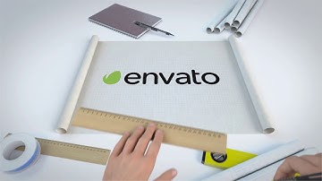 Blueprint Scroll Logo Reveal Bundle after effects template