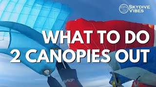 Two Canopies Out Malfunction  Skydiving Safety