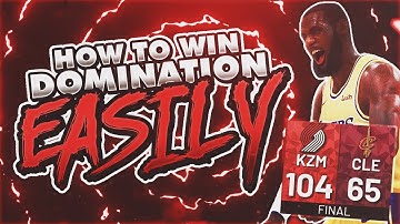HOW TO WIN EVERY DOMINATION GAME EASY! NBA 2K19 MYTEAM!!