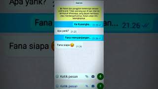 Chat Wa Lucu Prank Pacar Pakai Lagu Ini 