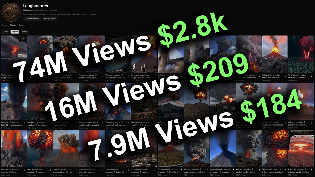 📈 How Much YouTube Paid Me for My AI Shorts Channel (204k Subscribers)