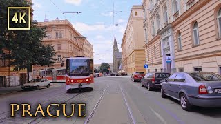 Driving in Central Prague Czechia - the Heart of Europe - 4K City Drive