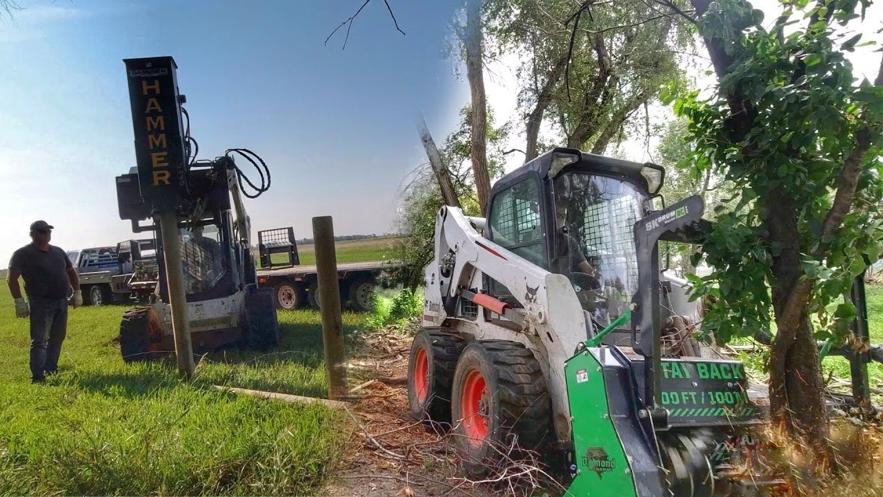 Drum Mulching And New Fence