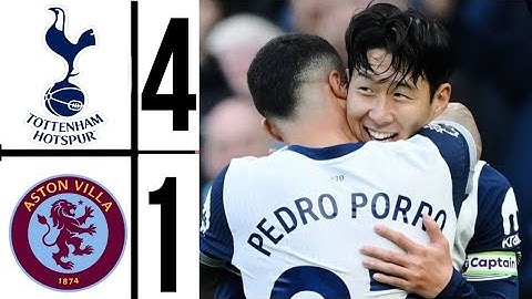TOTTENHAM HOTSPUR VS ASTON VILLA 4-1 ⚽💥 | ALL GOALS AND HIGHLIGHTS HD | EPL 2024