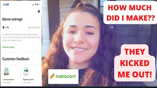 Slow day and low rating... How much did we make with Instacart