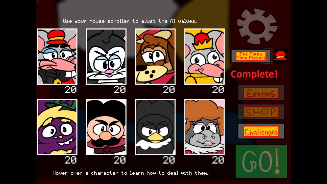 FNaF Chuck E. Cheese's: Pizza Time Horror -  I beat The Pizza Time Players Challenge! (8/20 Mode)