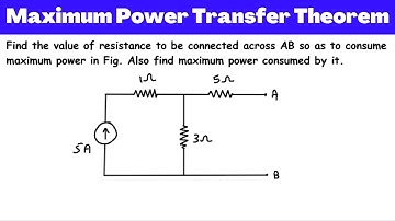 Voorbeeld van de stelling van maximale vermogensoverdracht | Elektrische schakelingen | Netwerkan...