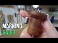 Turning a marking gauge without a lathe!!! | DIY marking gauge | Hand tool woodworking