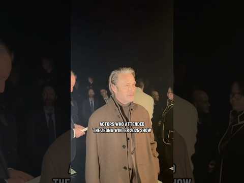Hollywood Actors At ZEGNA Winter 2025 Show