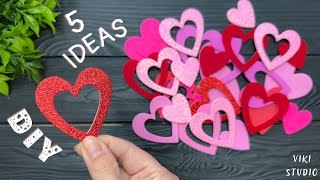 ♥️ 5 IDEAS ♥️ Crafts for Valentine's Day DIY