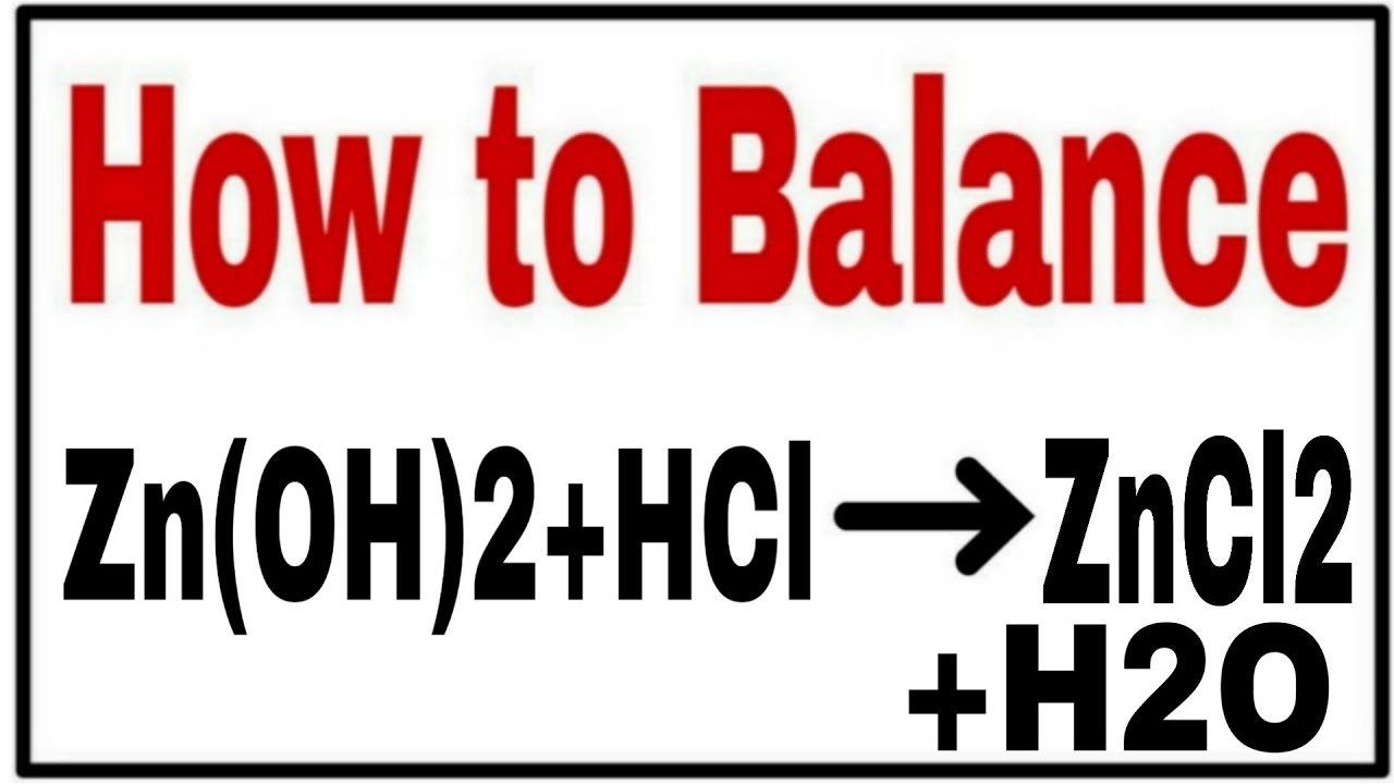 Zno 2 hcl h2o zncl2. Zno 2 hcl h2o zncl2