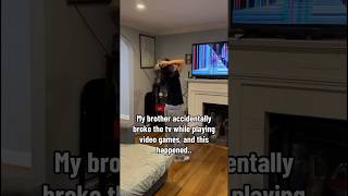 Celebrity My Brother Accidentally Broke The Tv While Playing Video Games, And This Happened.. #shorts #viral Net Worth