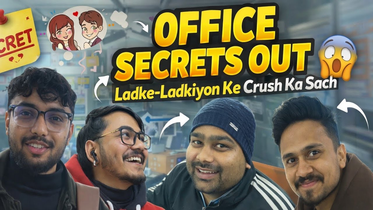 Office Secrets Out 😱 | Ladke-Ladkiyon Ke Crush Ka Sach 😂