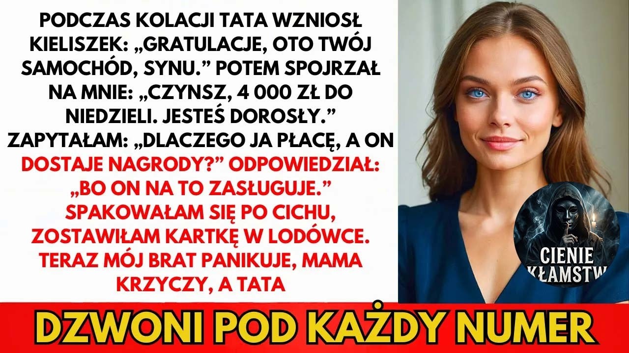 „Bo on jest tego wart." Te słowa mojego ojca wypowiedziane tuż po tym, jak wręczył mojemu bratu kluczyki do nowiutkiego Mustanga za ledwo zdane liceum, rozbiły mnie na kawałki. Ja przynosiłam same...