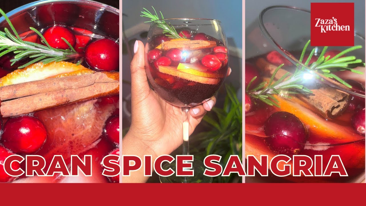 HOW TO MAKE CRANBERRY SPICE SANGRIA! | EASY HOLIDAY SANGRIA RECIPE