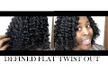 The Most Defined Flat Twist Out Tutorial