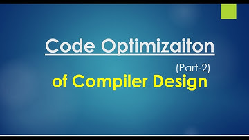 Code Optimization part-2