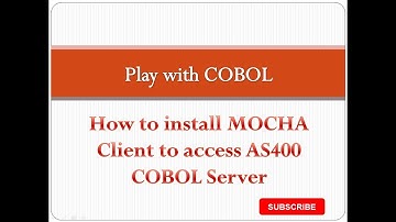 How to install MOCHA Client to access AS400 COBOL server