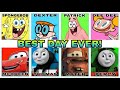 BEST DAY EVER Pero La Cantan 8 Distintos PERSONAJES IA COVER SpongeBob Squarepants Music