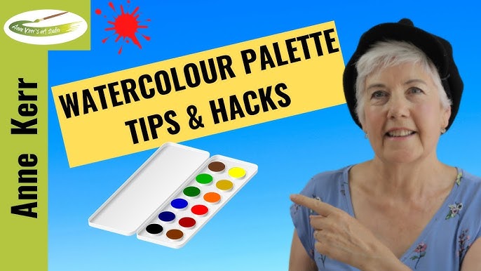Basics #22 - Three ways to keep your watercolors from beading up on a  plastic palette 